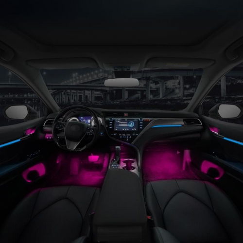 Kit Luci Interne Auto Usb Sunshine Smile Illuminazione Interna A LED Per Auto, 6 M/6 In 1 RGB, Illuminazione Interna Auto, App + Controllo Remoto, Illuminazione Per Interni Strisce Led Per Auto Interni - 9